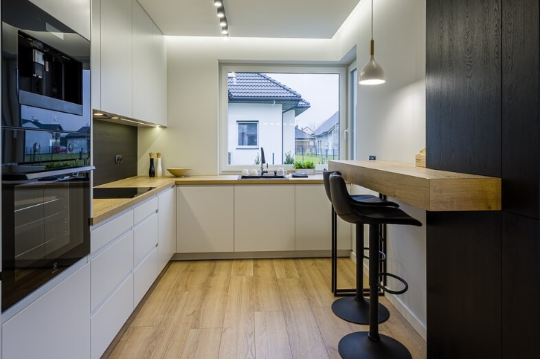 Dom murowany Diament z wiatą garażową - HDD1000