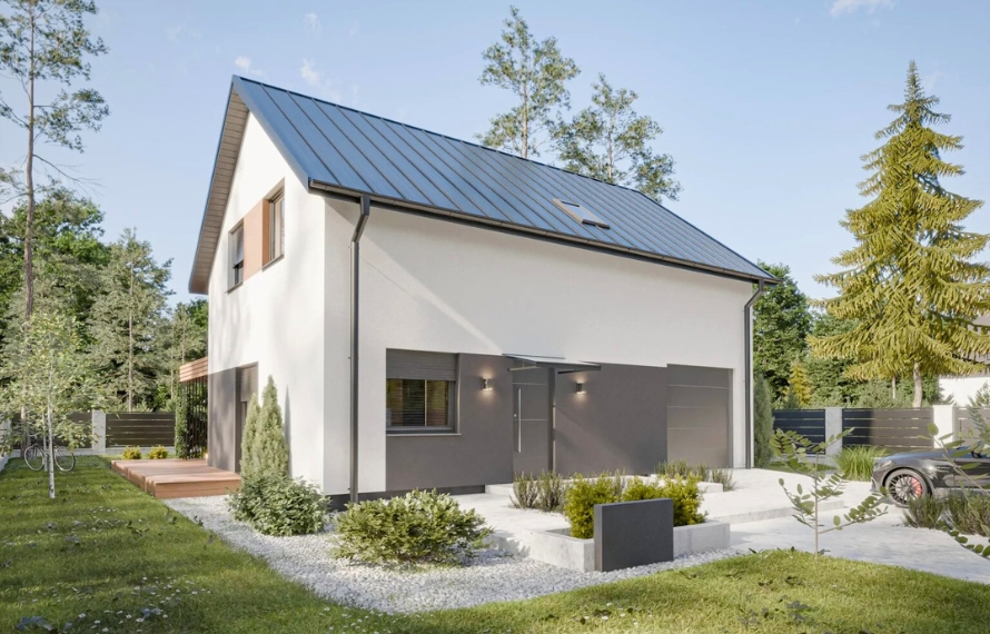 Dom prefabrykowany Piętrowy 130A - HFX1021