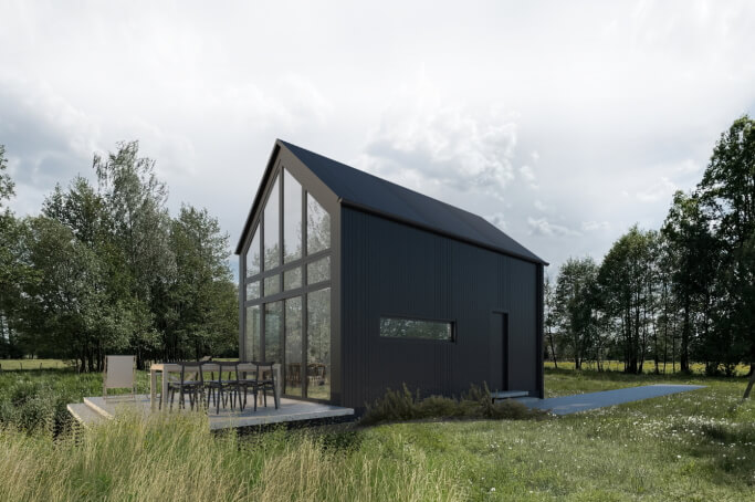 Dom modułowy całoroczny Marysia 1 - HDM1000