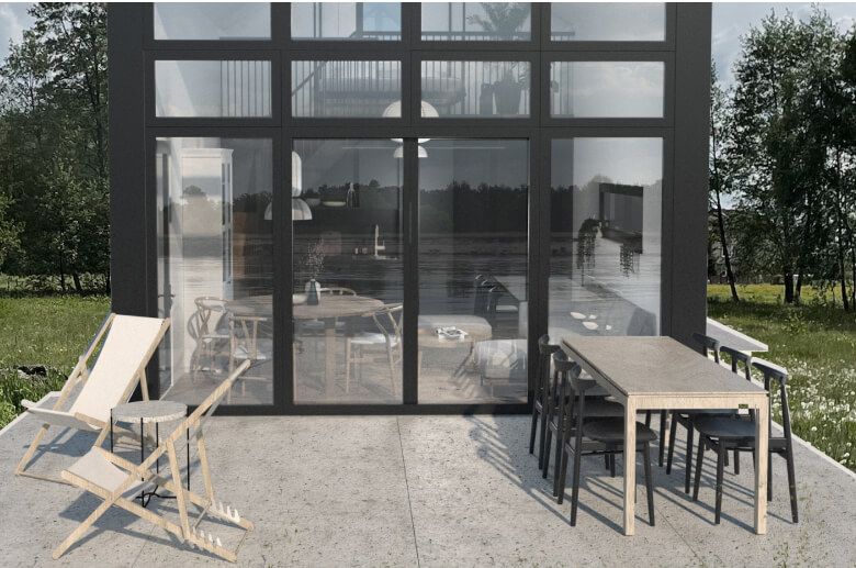 Dom modułowy całoroczny Marysia 1 - HDM1000