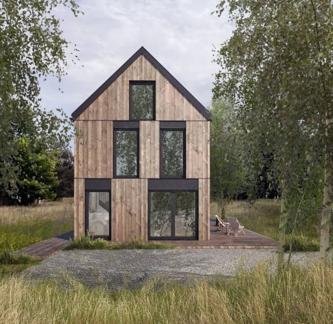 Dom modułowy całoroczny Marysia 2 - HDM1001