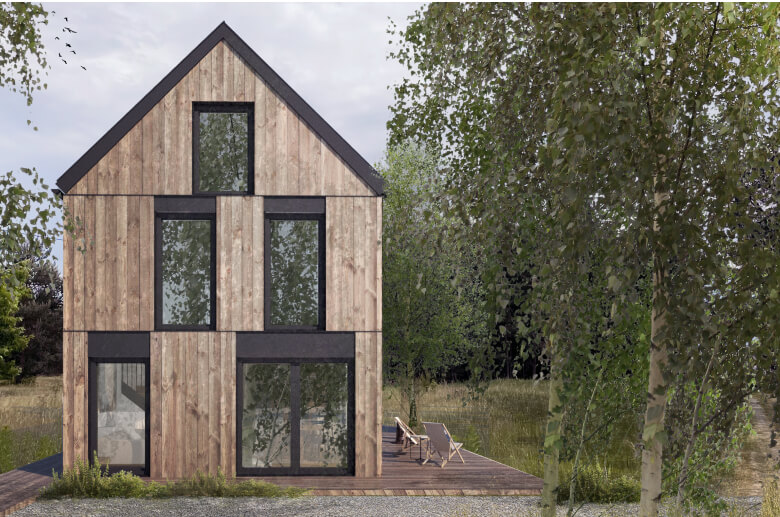 Dom modułowy całoroczny Marysia 2 - HDM1001