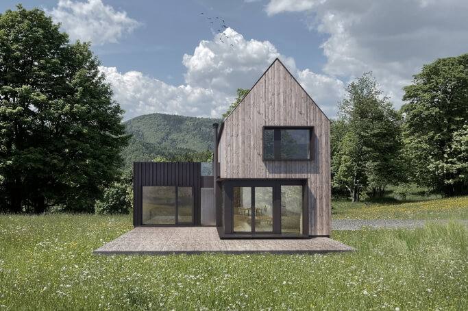 Dom modułowy całoroczny Marysia 8 - HDM1007