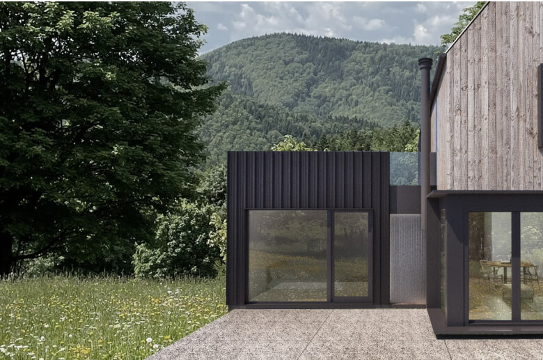 Dom modułowy całoroczny Marysia 8 - HDM1007